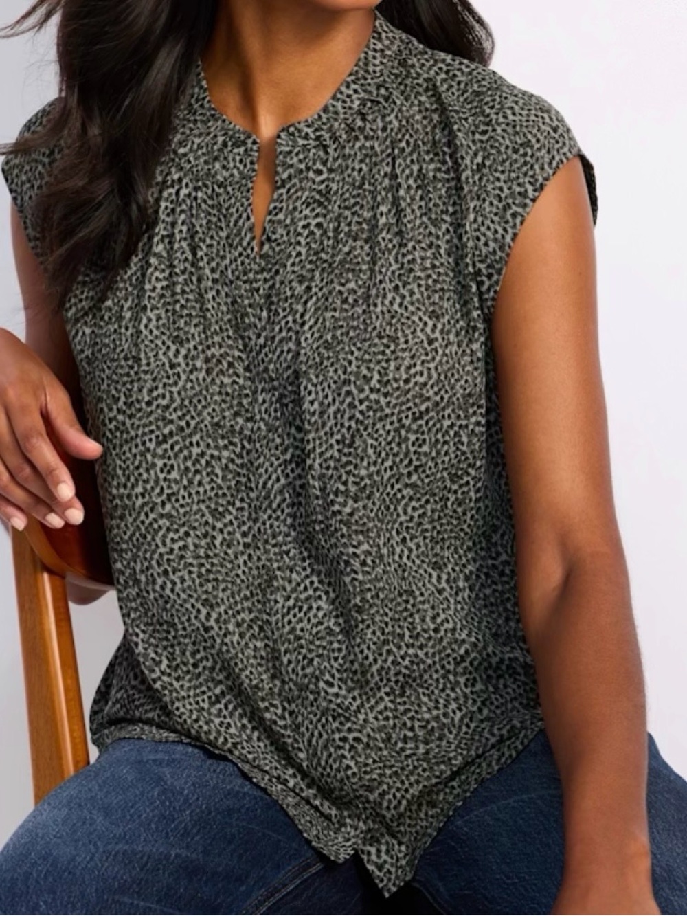 Daniel Rainn Animal-Print Top